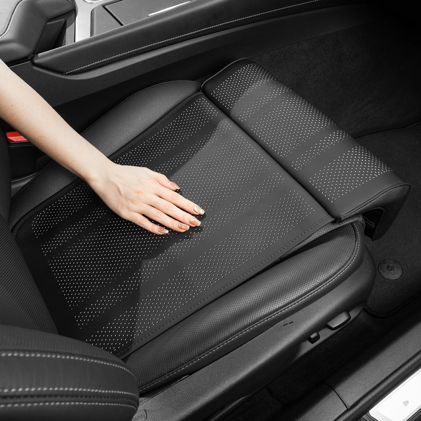 For Jeep Renegade Compass Grand Cherokee Wrangler JL JK Gladiator Patriot Car Seat Pad Extender Leg Support Cushion Accessories