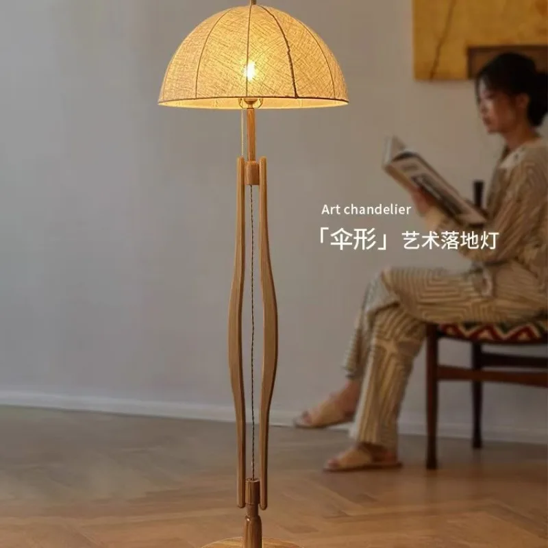 Fabric coffee table floor lamp living room sofa next to bedroom bedside retro study reading vertical desk lamp