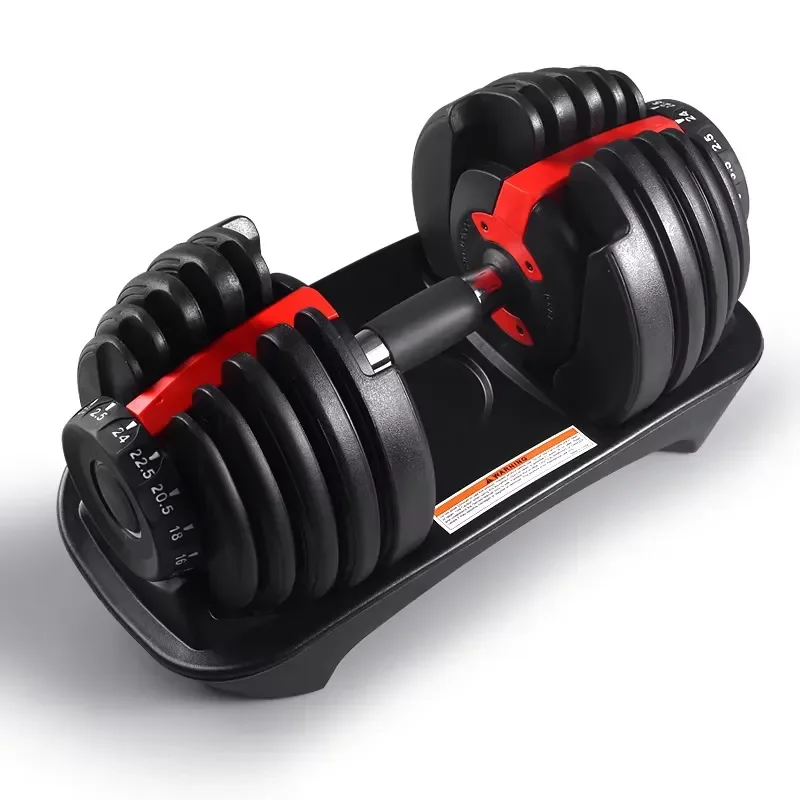 24Kg Adjustable Weight Dumbbell Set for Strength Training Gymnastics Equipment Custom Logo Weightlifting Fitness Exercise Gym