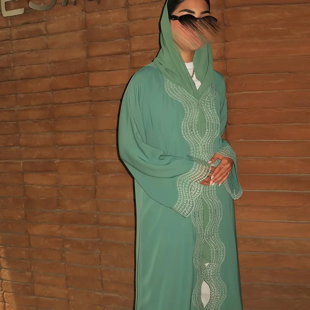 

Eid Djellaba Open Abaya Dubai Kaftan Women Muslim Party Dress Turkey Kebaya Caftan Robe Femme Musulmane Vestidos Islam Jalabiya