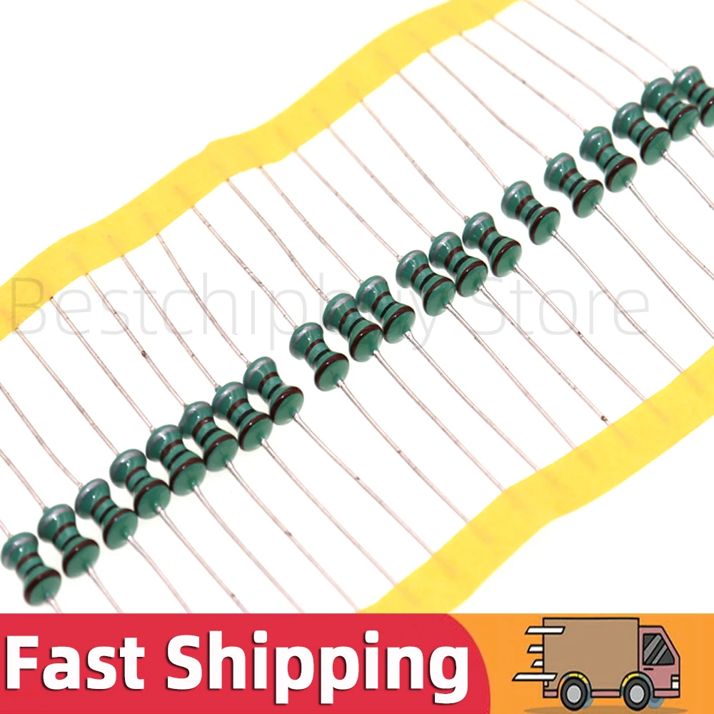 50PCS 0510 1W Inductor Inductance 10mH 2.2mH 3.3mH 4.7mH 1mH 100uH 220uH 330uH 470uH 680uH 10uH 33uH 22uH 47uH Color Ring NEW