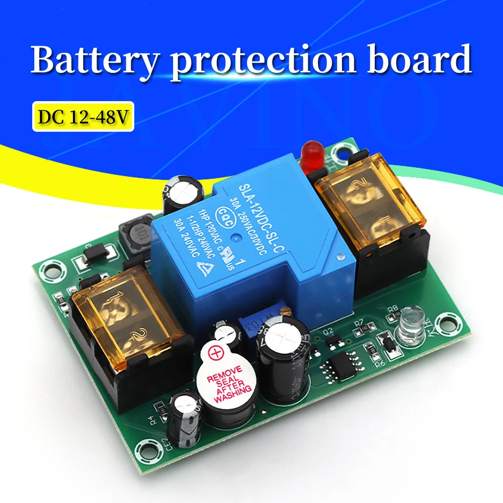 

Универсальная плата защиты от разряда аккумулятора Javino 1/5/10 шт., 12В/24В/36В/48В, плата защиты от низкого заряда батареи