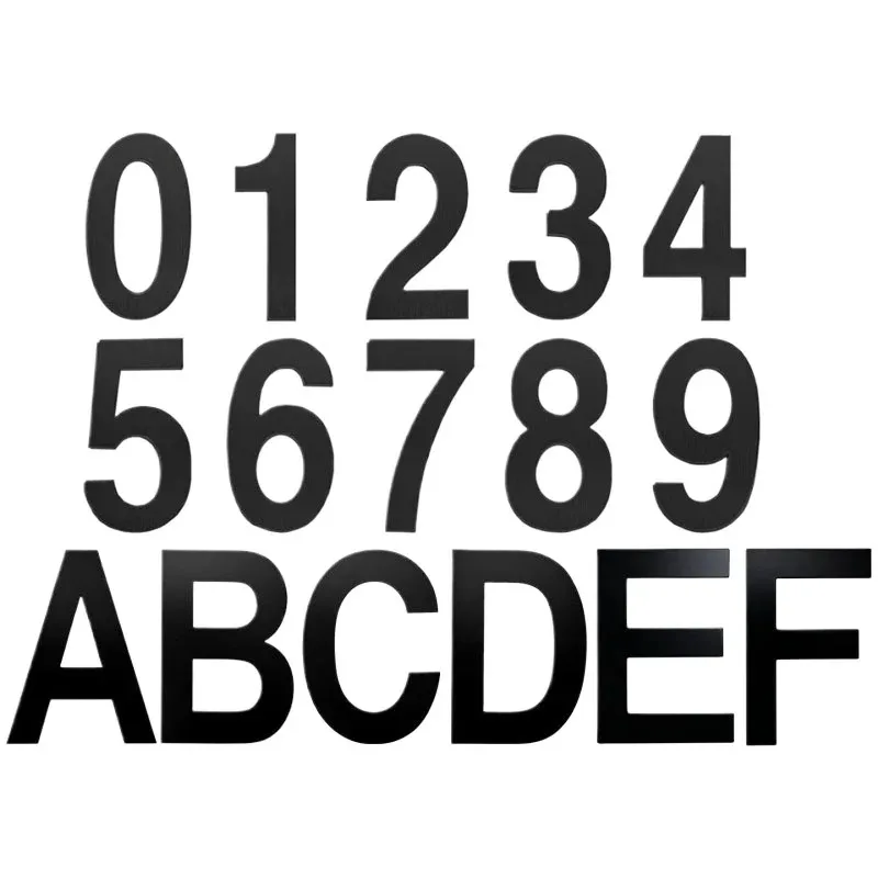 5-9cm Stainless Steel Adhesive House Number Mailbox Mailbox Sign Nameplate Number House Number