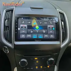 Wireless CarPlay Android 14 AI Voice Car Radio Stereo 128GB GPS Navigation For Ford Edge Se 2016 2.0L Multimedia Video Player