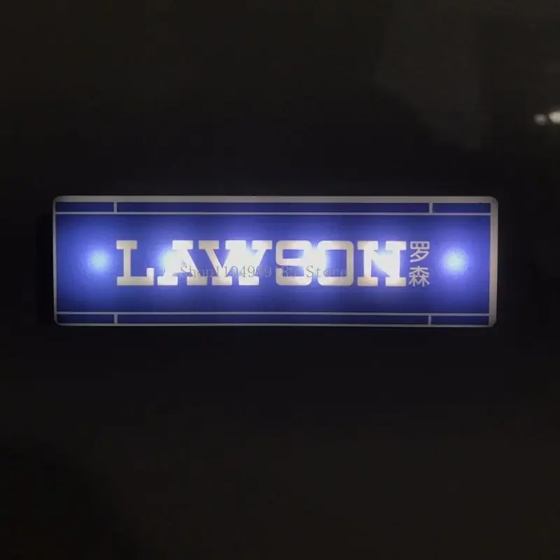 متجر الراحة مغناطيس الثلاجة نموذج مصغر جذب مغناطيسي ديكور ضوء الليل مصباح لتهيئة الجو لافتة متوهجة