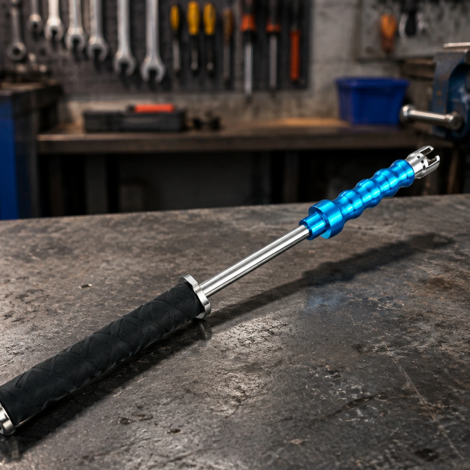 Slide Hammer with Forked Pulling Head Textured Grip Dent-Repair Slide Hammer Bodywork Dent-Pulling Tool Contoured Handle