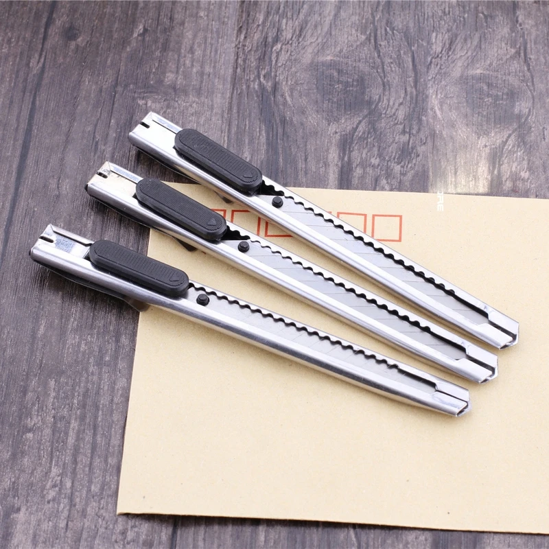 10pcs Small Artist Hand-held Paper Knives Knife Stainless Steel  Hand Wallpaper Knife Office Stationery