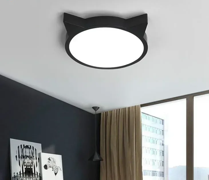 

Children's room ceiling lamp boys and girls creative cat ear modeling bedroom lamp fashion led northern Europe simple study lamp