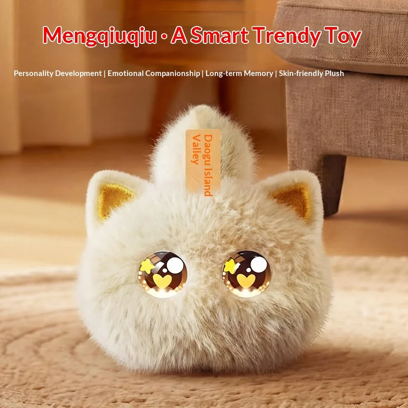 Ai Smart Electronic Pet Plush Toy Interactive Voice Robot Emotional Companion Bluetooth Speaker Birthday Gift For Adults