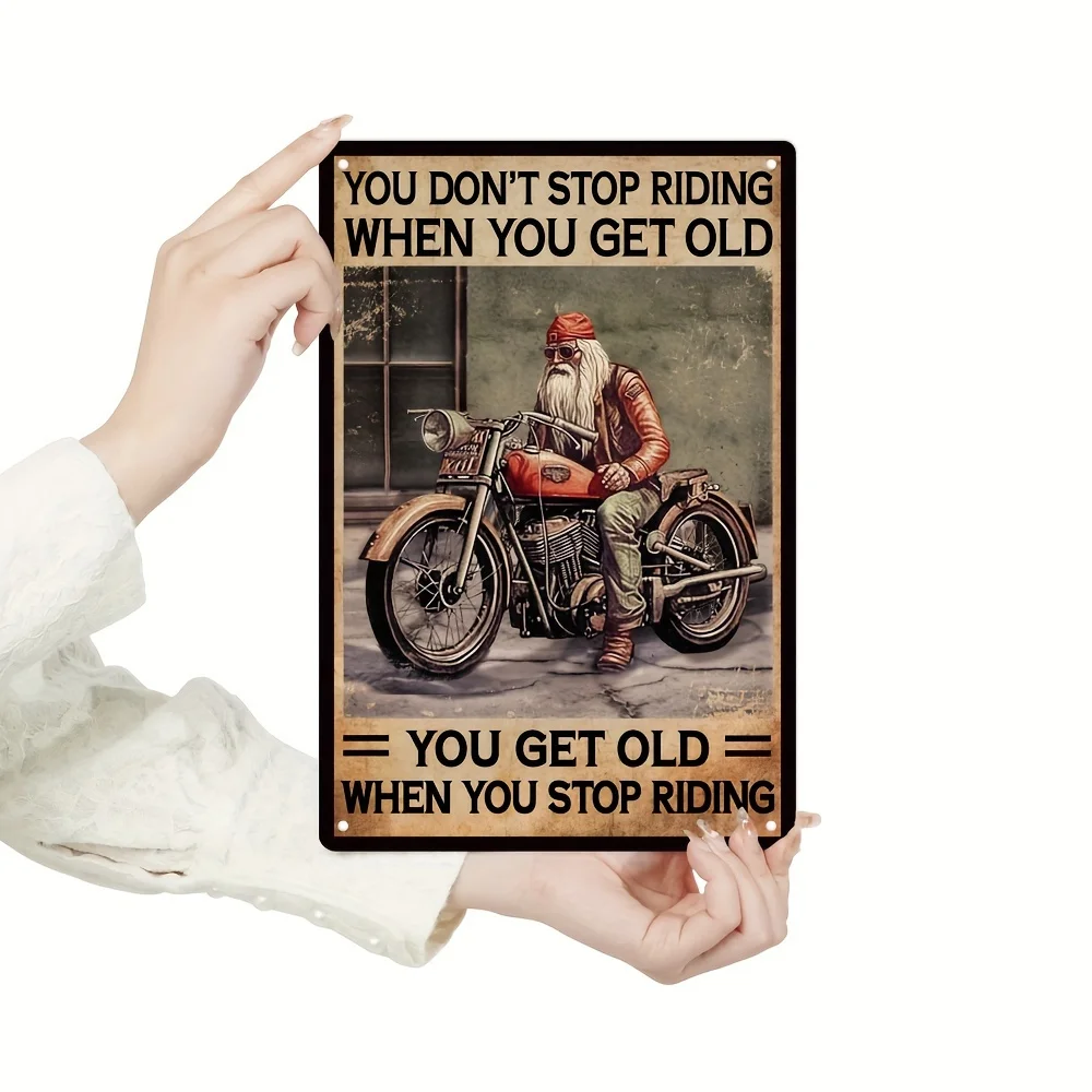 Vintage Horse Riding Metal Tin Sign - Classic Retro Wall Art, Perfect for Home, Bar, Pub, Man Cave Decor - Easy To Hang