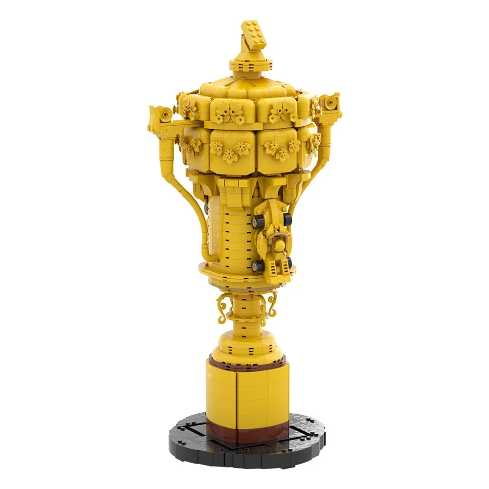 MOC Silverstone Trophy Building Blocks Model Formulaed Racing Silverstone Raceway Champions Trophy Bricks Assembly Toys Gifts
