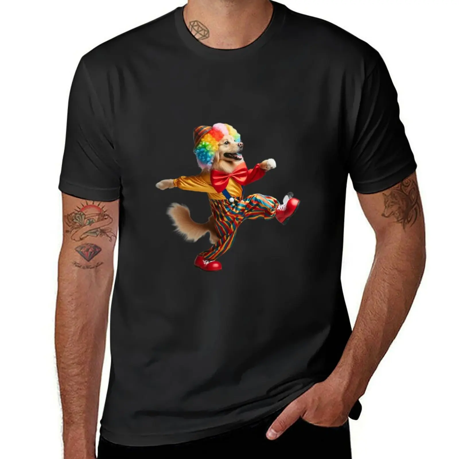 The Canine Clown T-Shirt hippie clothes shirts graphic tees summer tops mens t shirts casual stylish