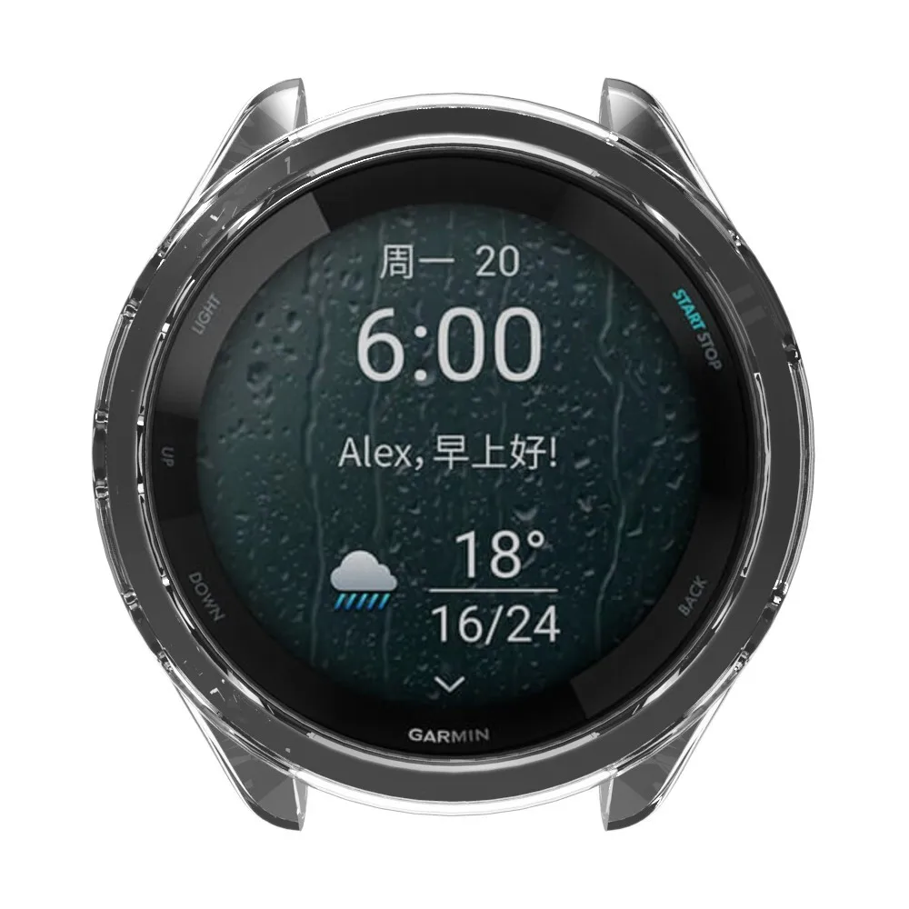 Мягкий прозрачный защитный чехол из ТПУ, защитная рамка, бампер для Garmin Forerunner 265 965