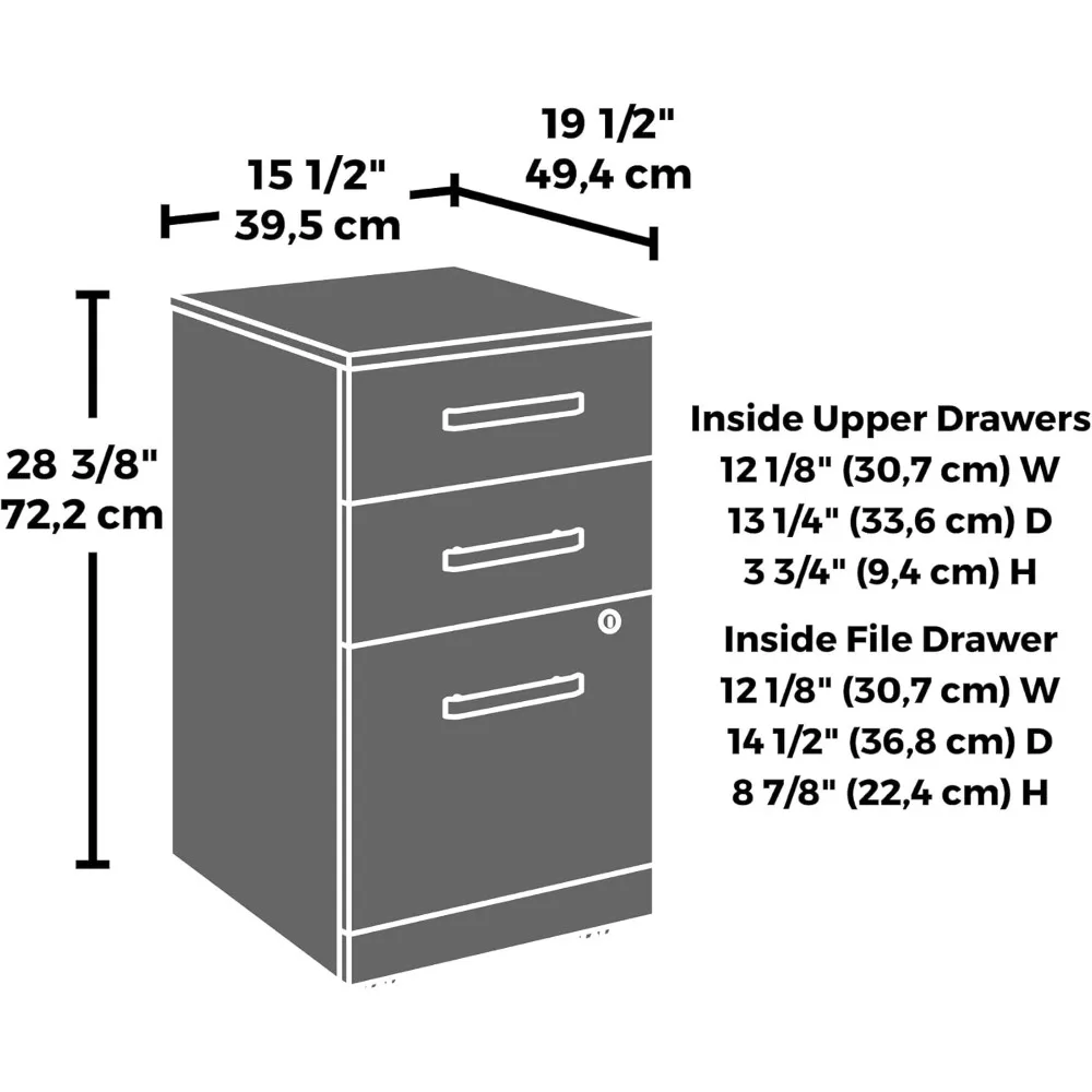 File mobile, L: 15,55'' x L: 19,45'' x A: 28,43'', Finitura Hudson Elm