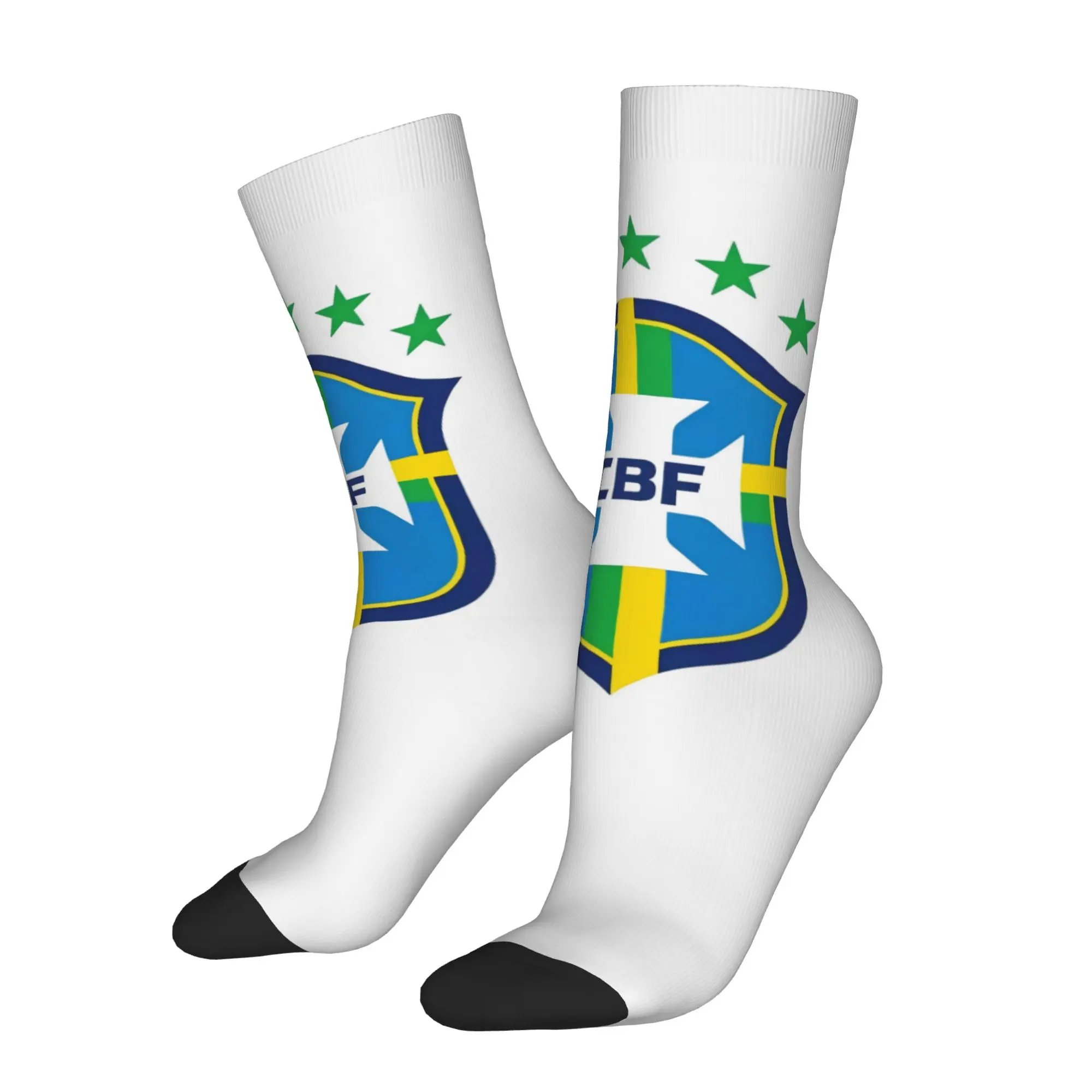 Hip Hop Vintage Brazil Crazy Men's compression Socks Unisex  Street Style Seamless Printed Funny Sock Match Day Essentials