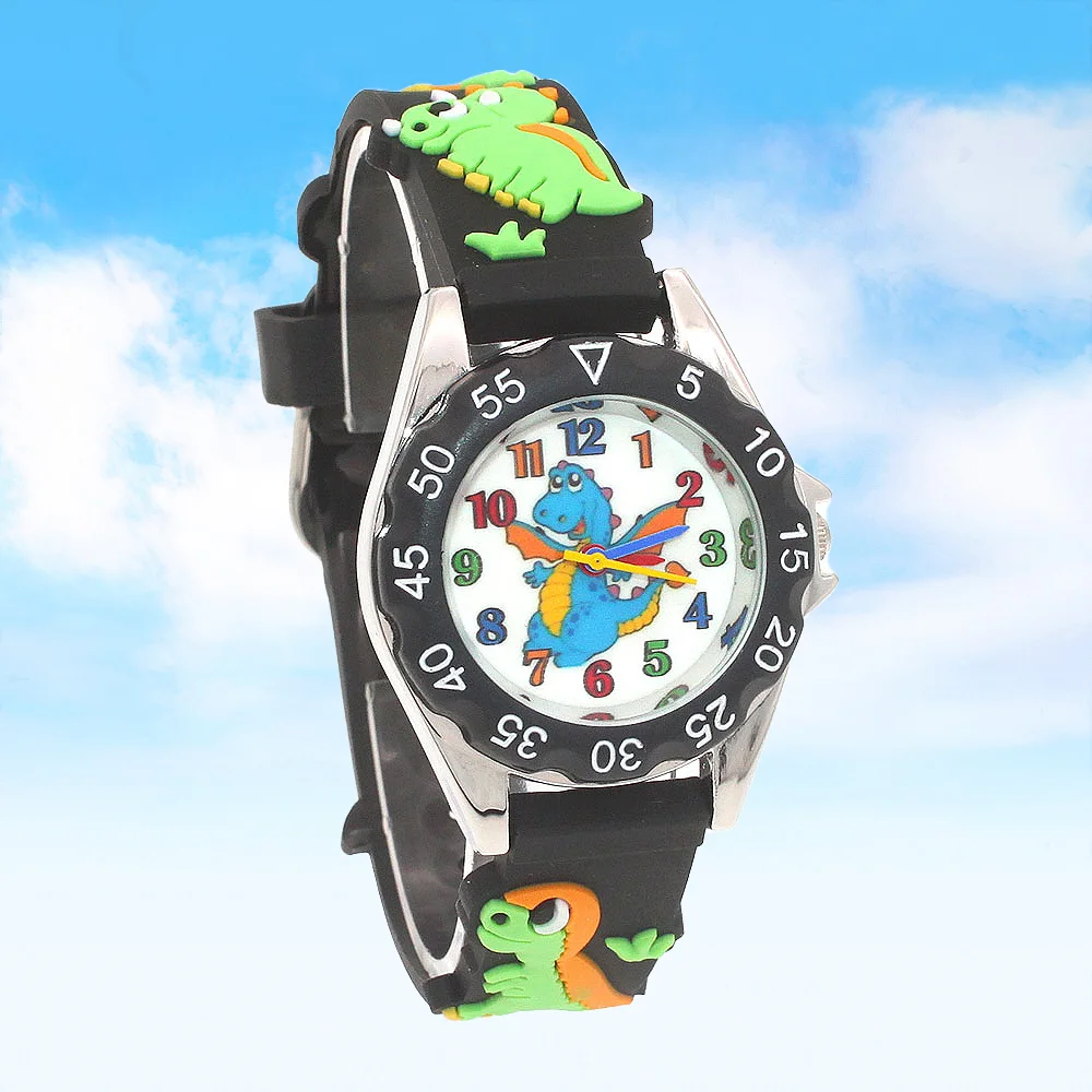 Silicone Quartz Wristwatch for Kids Boys & Girls Students Sport Party Gift Children's Watch