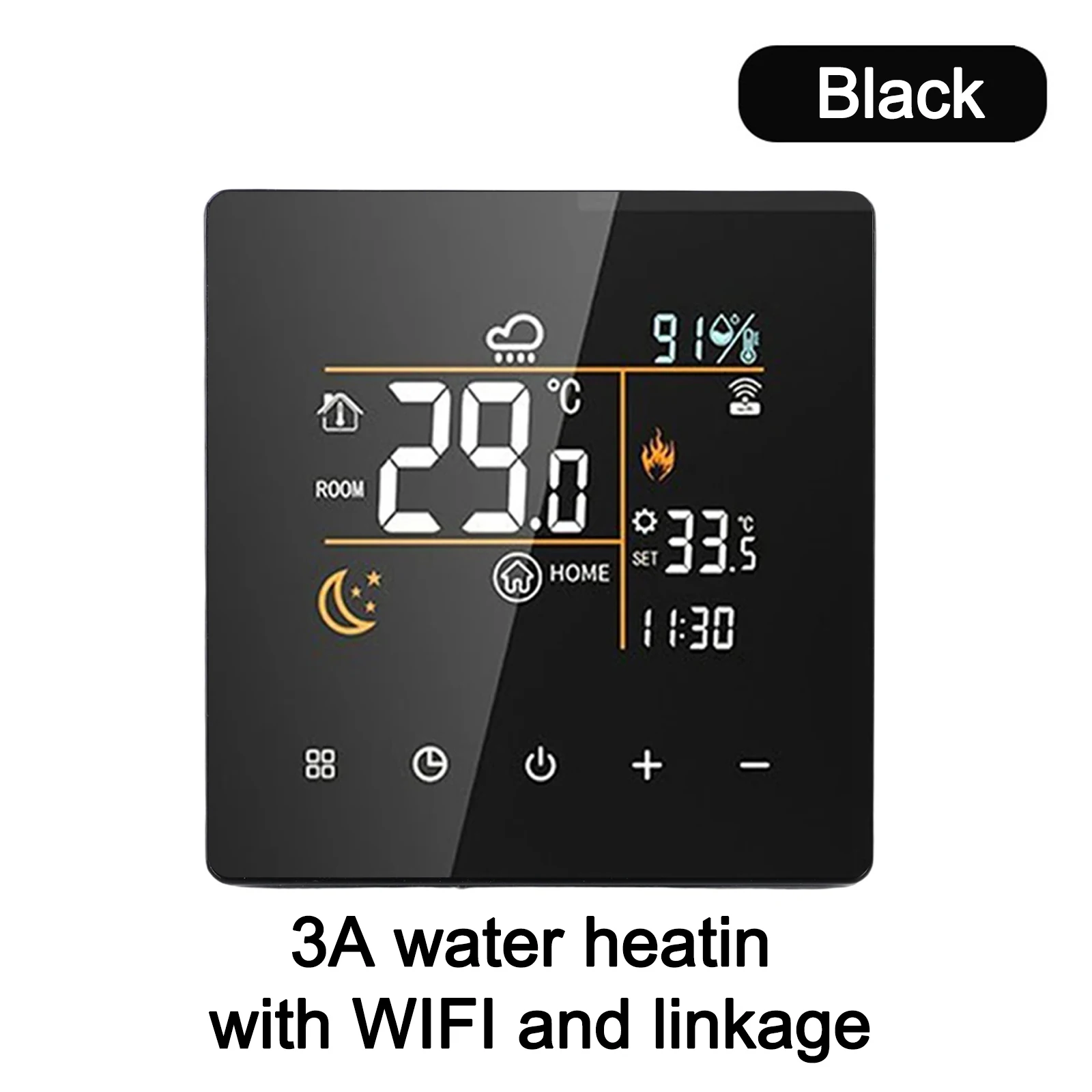 

Цифровой Wi-Fi термостат и гигрометр для Tuya с дистанционным управлением отоплением и встроенной защитой от температуры