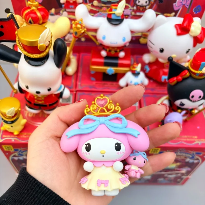 

Sanrio Characters Nutcracker Blind Box Cartoon Collectible Toy Figures Kuromi Hello Kitty Cinnamoroll Ideal Gift for Girls