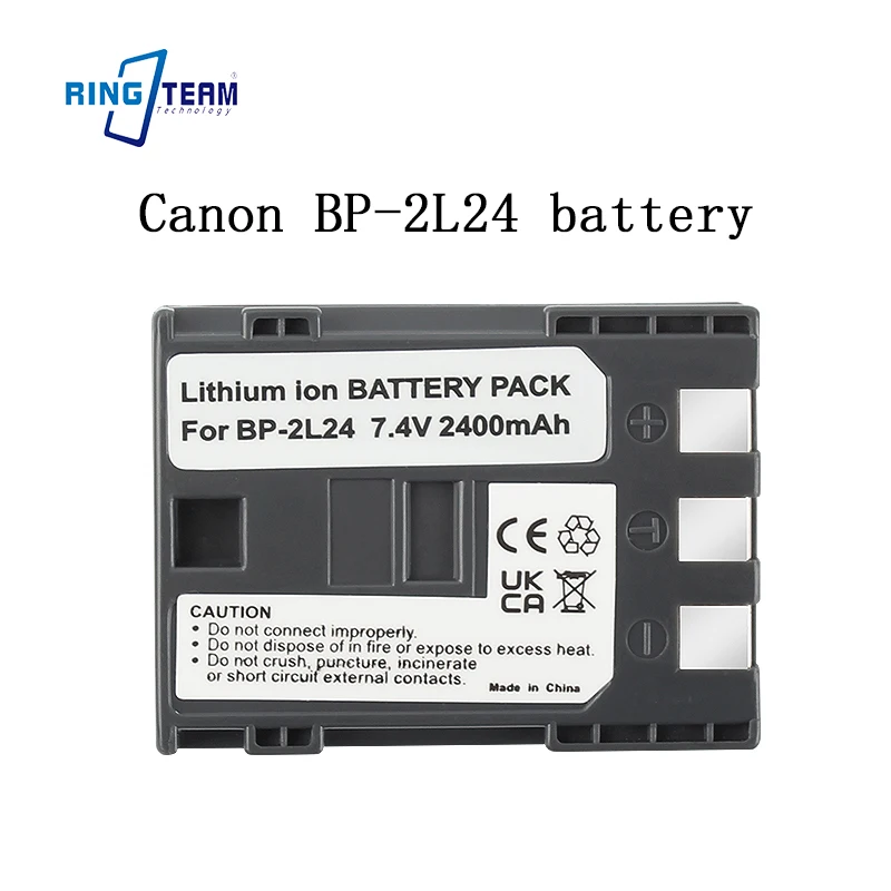 BP-2L24 High Capacity Rechargeable Li-Ion Battery with Safe Protection for Canon Elura/MV/MVX Series Cameras