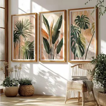 Retro Palm Tree Wall Art 1