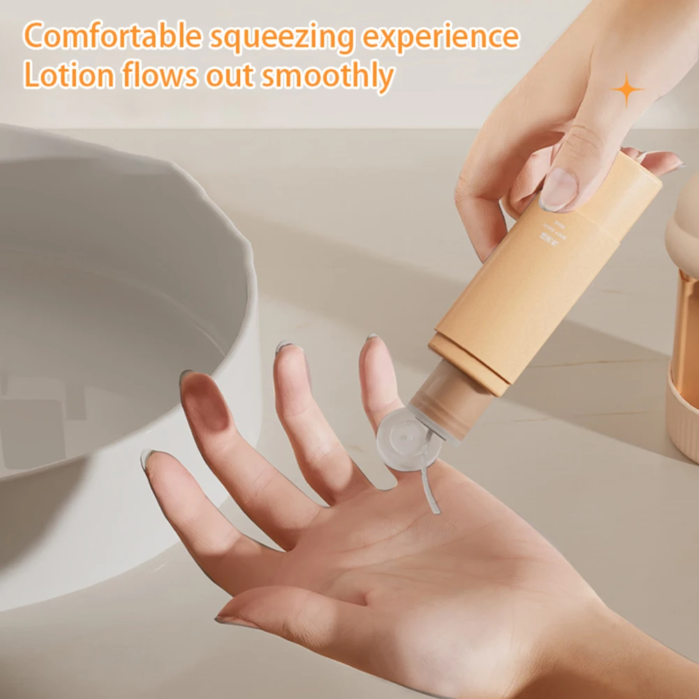 4 In 1 Travel Jars For Soap Shower Gel Dispenser Portable Squeeze Shampoo Liquid Containers Bathroom Squeeze Empty Bottle 60ml