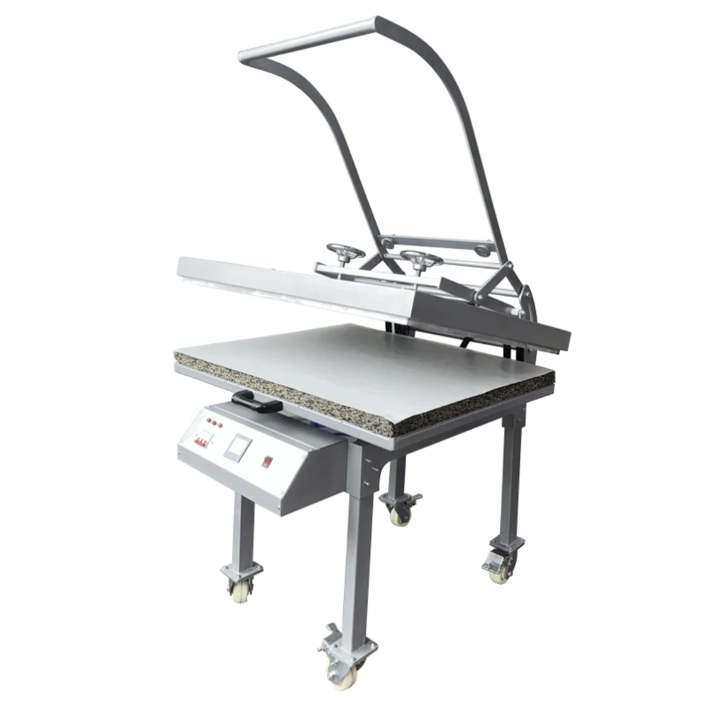 Professional 60x80cm Large Area Auto Open Slide Out Heat Press Machine For High Efficiency Sublimation With Even Pressure