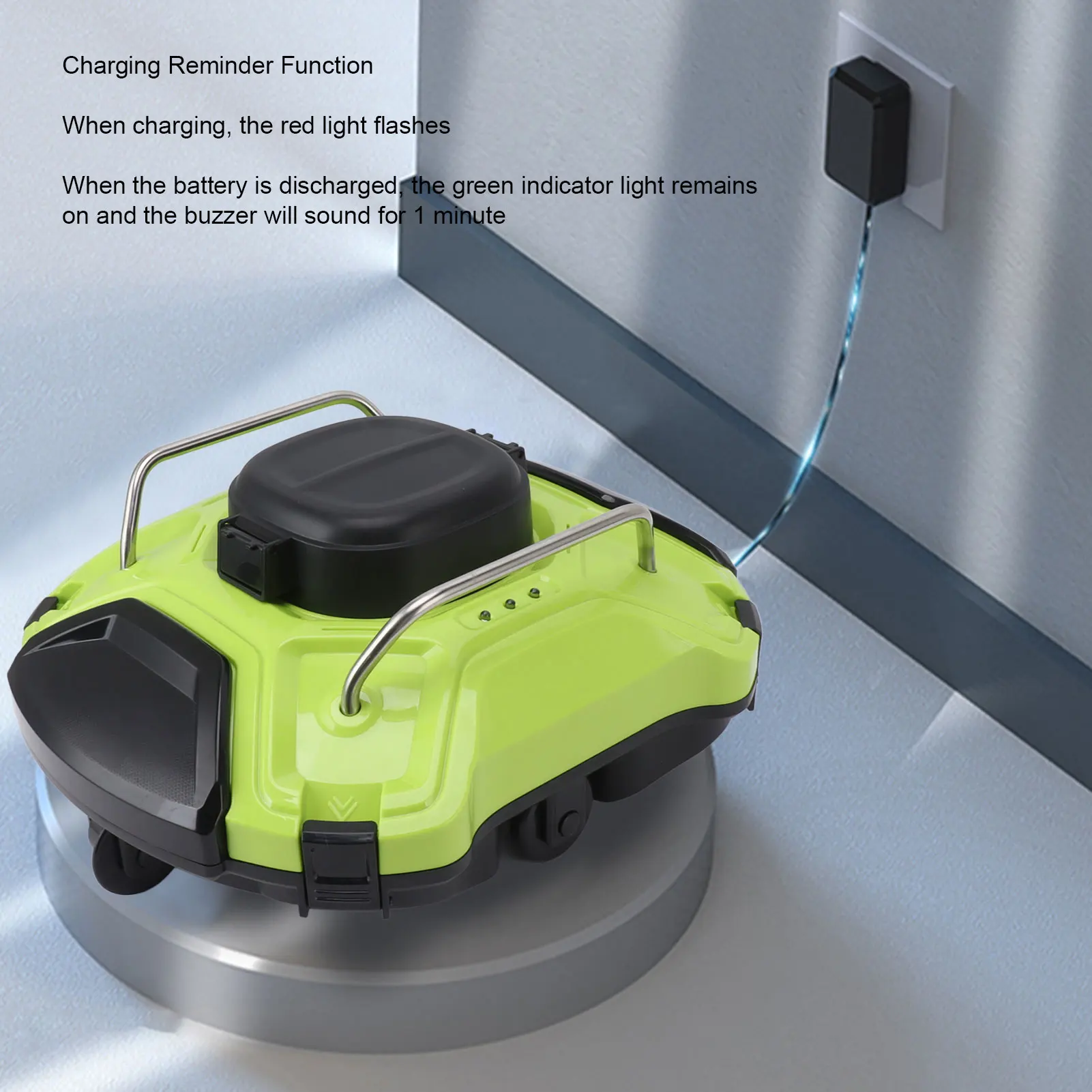 Cordless Robotic Pool Cleaner 360 Degree Powerful Cleaning Automatic Pool Vacuum Cleaner with Automatic Route Planning
