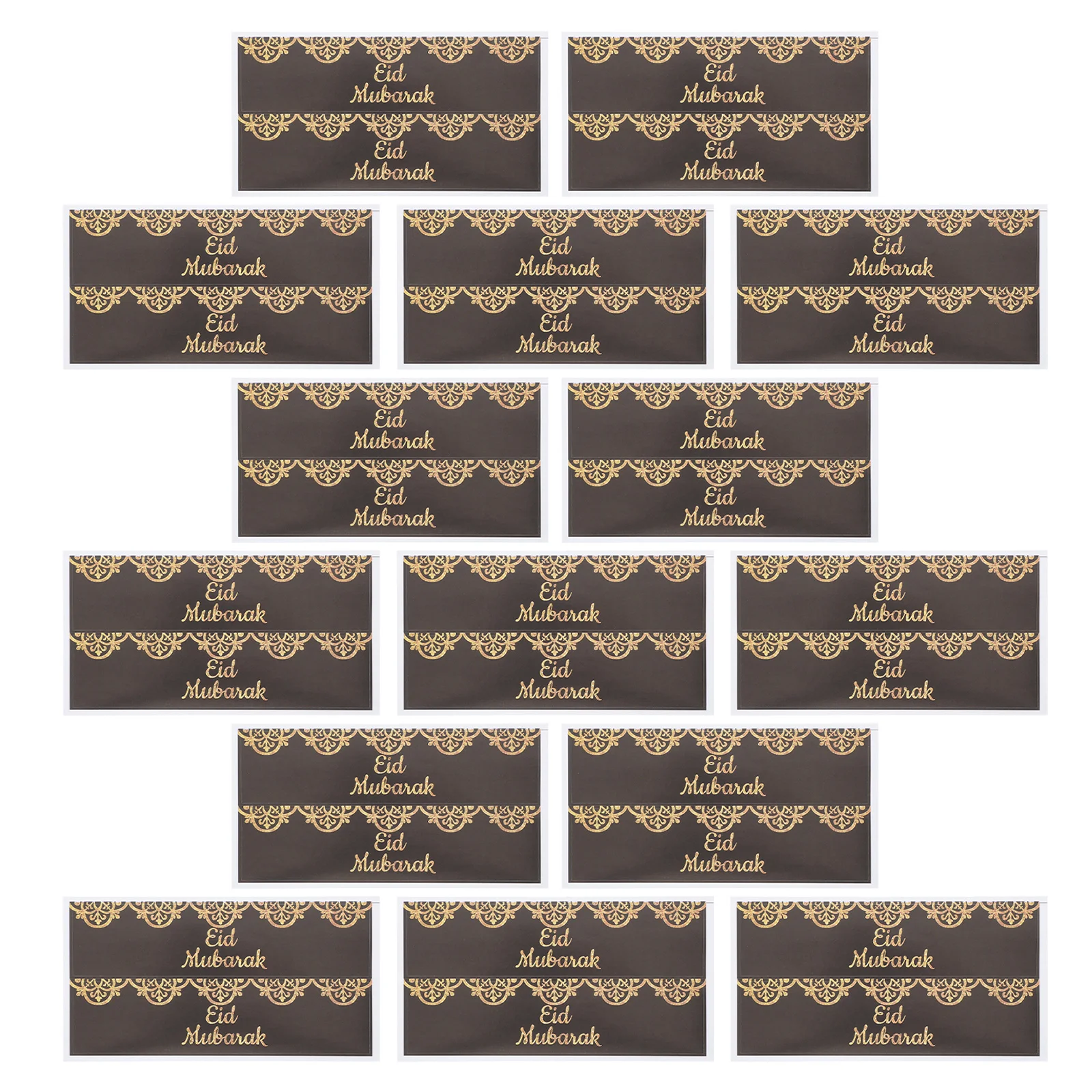 

Mineral Water Bottle Stickers Rectangular Eid Gift Sticker Decor Self-Adhesive Sealing Labels For Ramadan Diy Party Craft