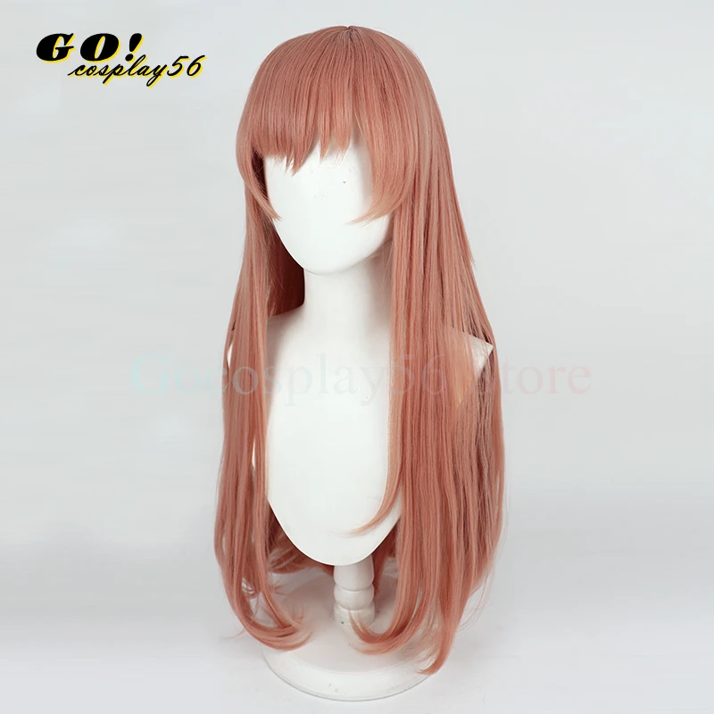Nikke Rapi Cosplay Pruik Spel 80Cm Lang Synthetisch Haar Rechte Hittebestendige Golvende Hoofddeksels