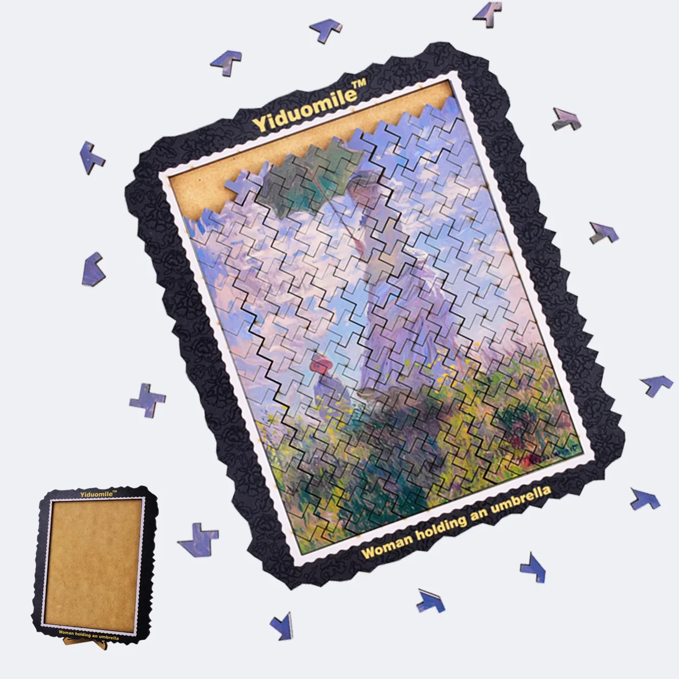 19.6*16.3Cm, 204 pezzi ombrello uomo, famosi puzzle di pittura per adulti, divertenti giochi di famiglia classici