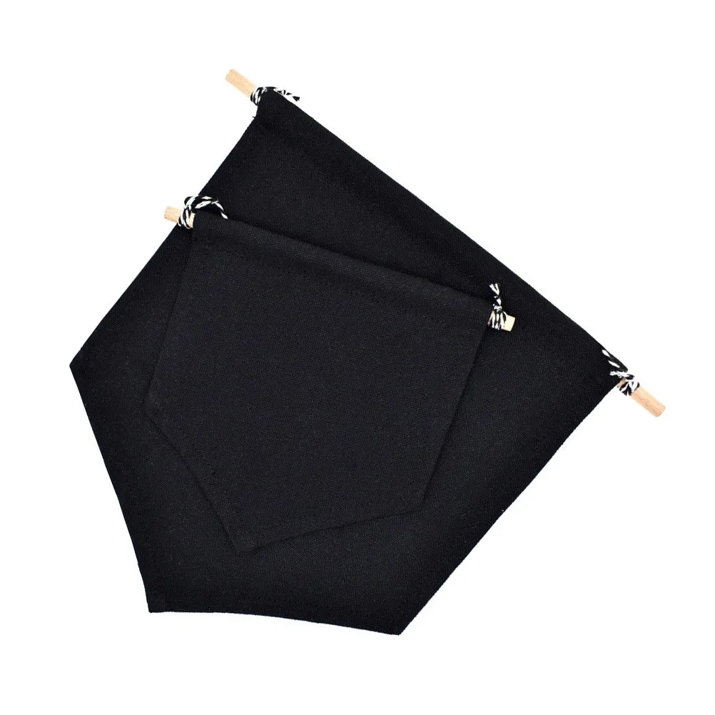 2Pcs Black Hanging Badge Banner Brooch Display Pennant Multifunctional Wall Decoration for 's Room Brooch Banner