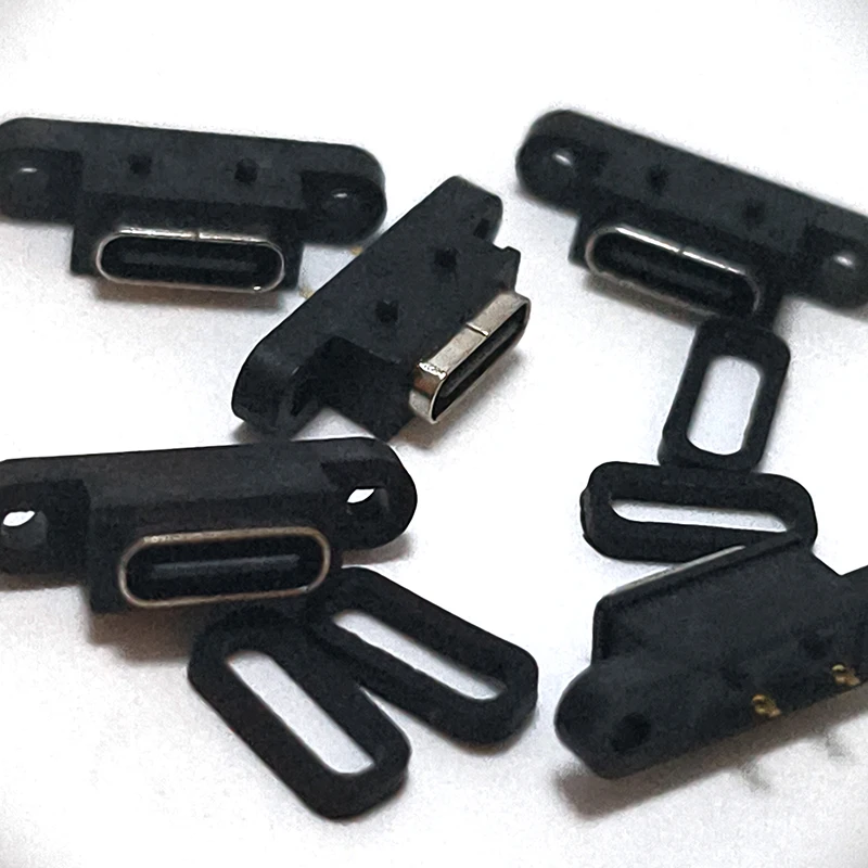 موصل أنثوي مقاوم للماء من نوع Type-C 3.1/مايكرو USB 5Pin/USB 2.0 A مع فتحة برغي لمشروع إصلاح وصناعة كابلات الشحن السريع بنفسك.