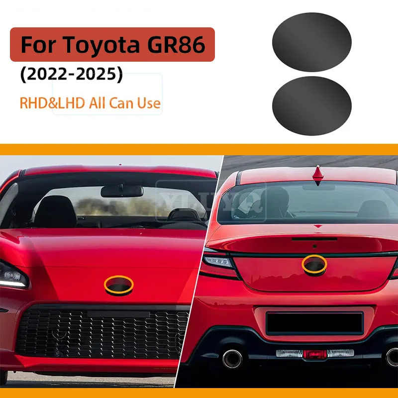 Para Toyota GR86 2022-2025: Película Protetora TPU PPF Pré-Cortada Fumê Escuro para Emblema Frontal do Carro, Acessório Exterior Anti-riscos