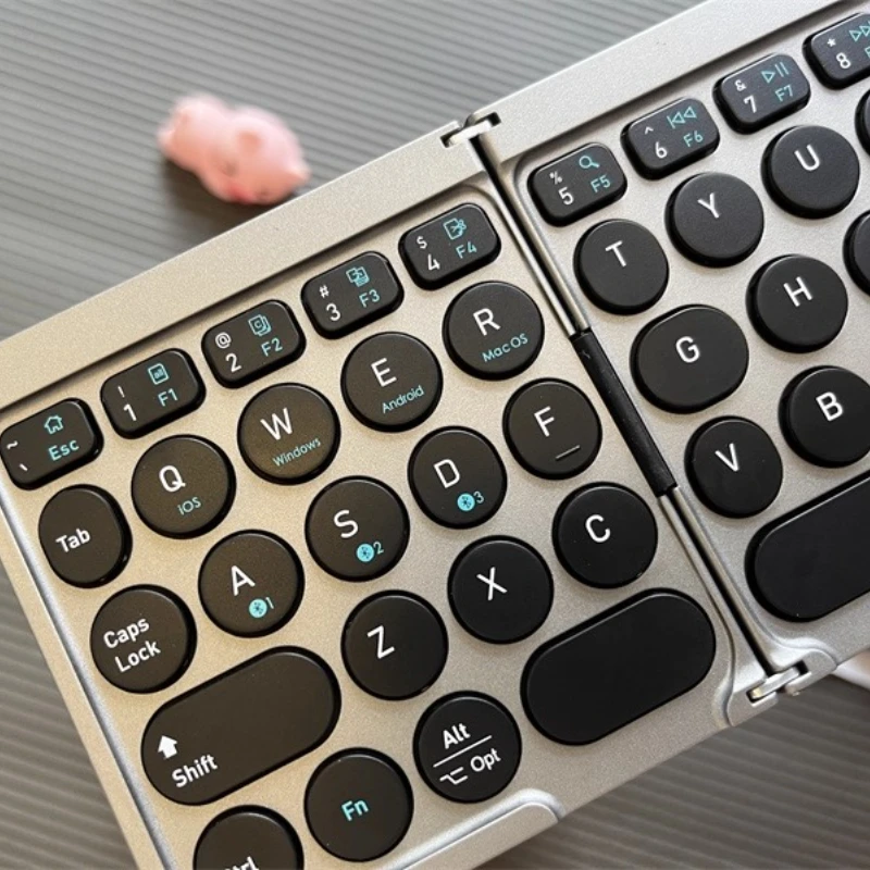 Mini teclado Bluetooth triple plegable, teclado magnético para IPad, almohadilla táctil inalámbrica, soporte para ordenador portátil, portátil de oficina