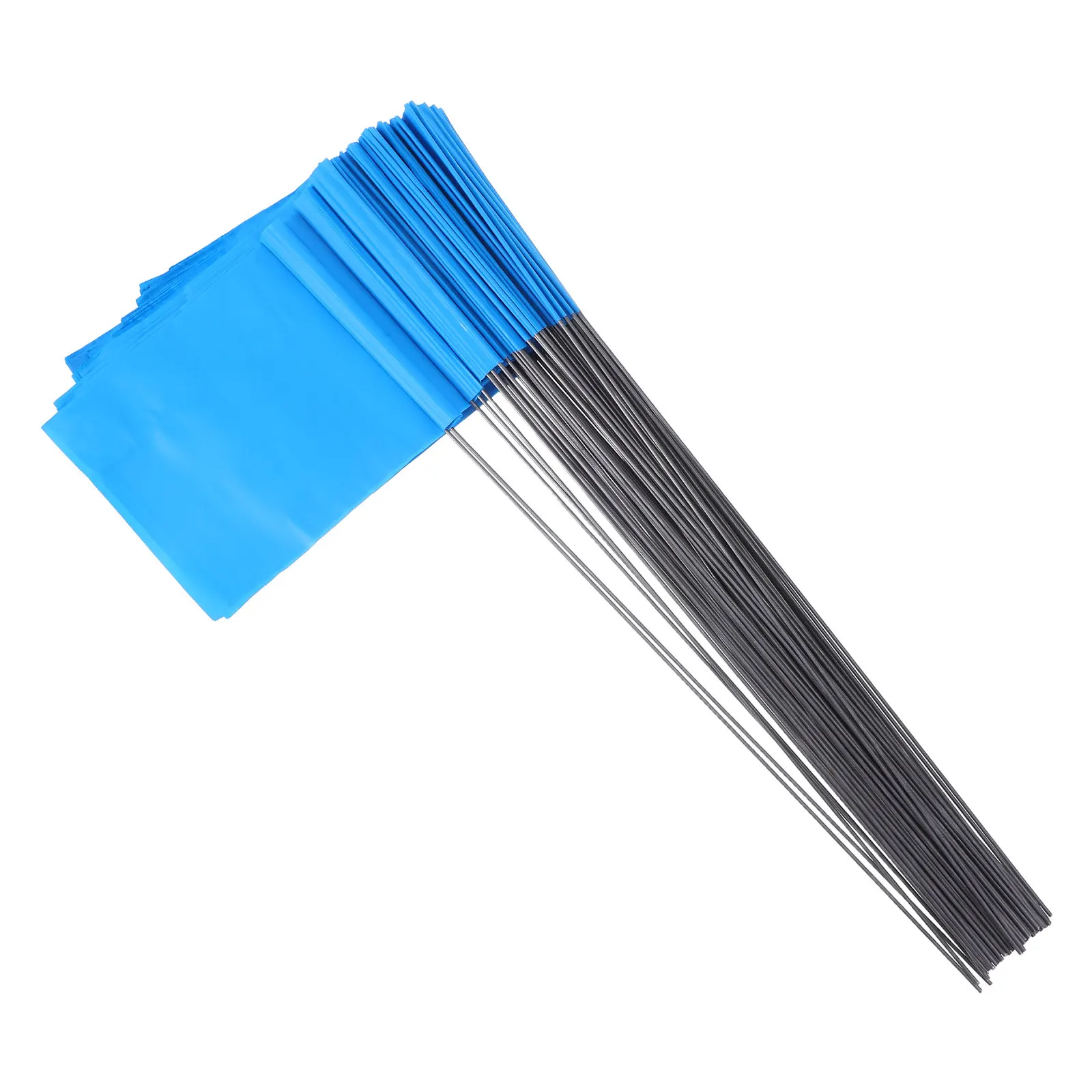 100PCS Wire Marker Flags for Lawn Irrigation Construction Survey – Safety Warning Markers
