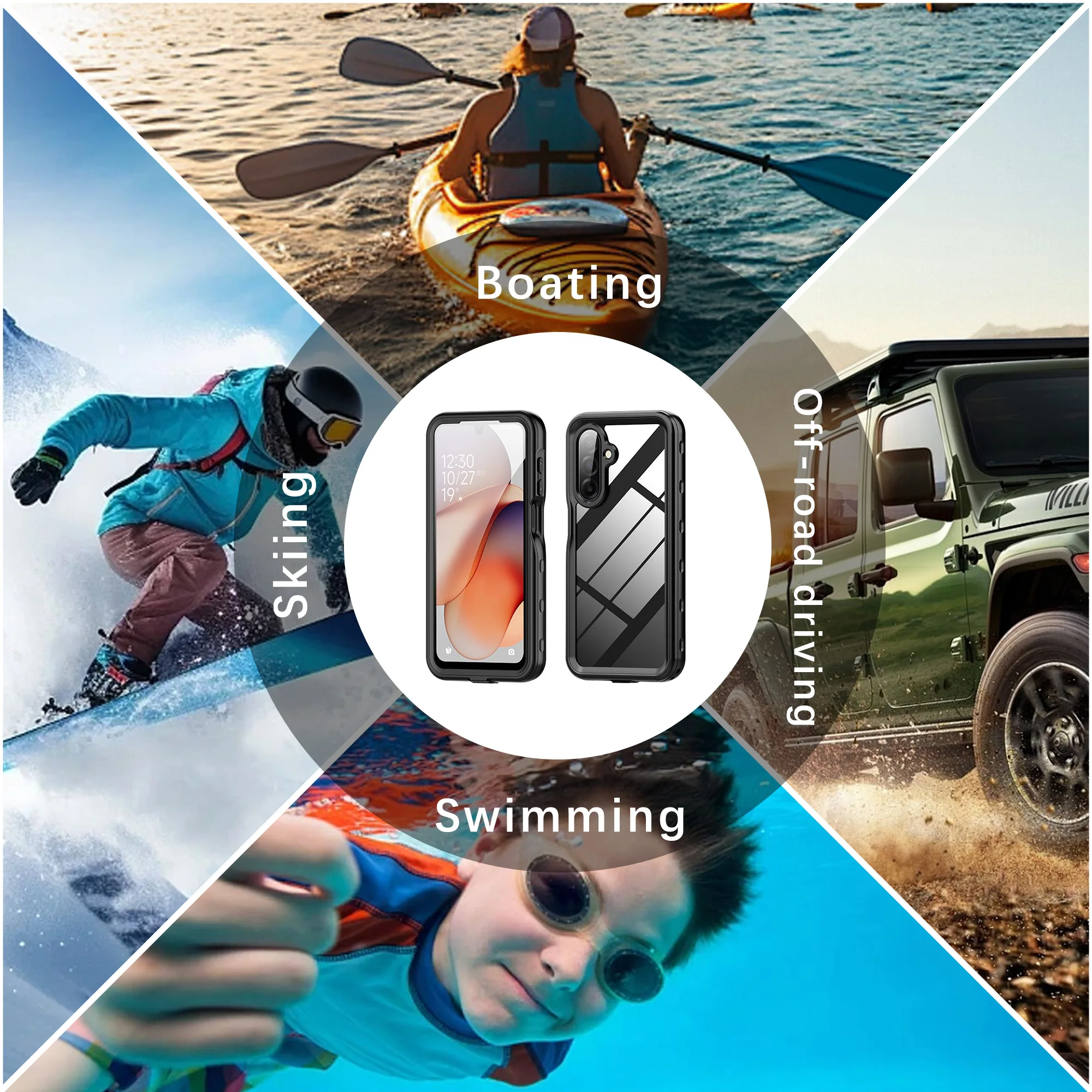 Ip68 Waterproof Case Full Protection For Samsung A57 A17 A56 A36 A37 A26 A16 A35 A25 A55 A15 A54 5G Cover Swimming Snorkeling