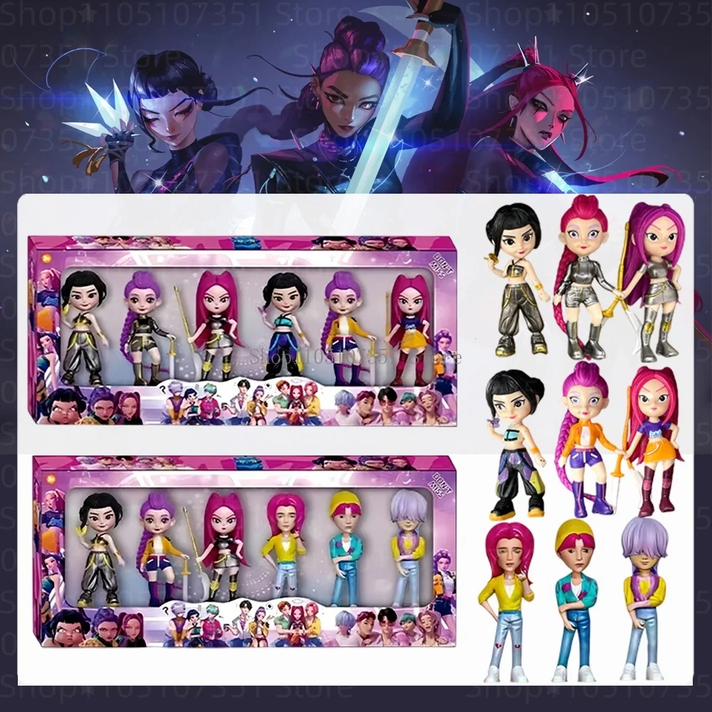 

2025 NEW Anime Polyvinyl Doll Chloride Character Collection Desktop Trinkets Childrens Christmas New Year Gift