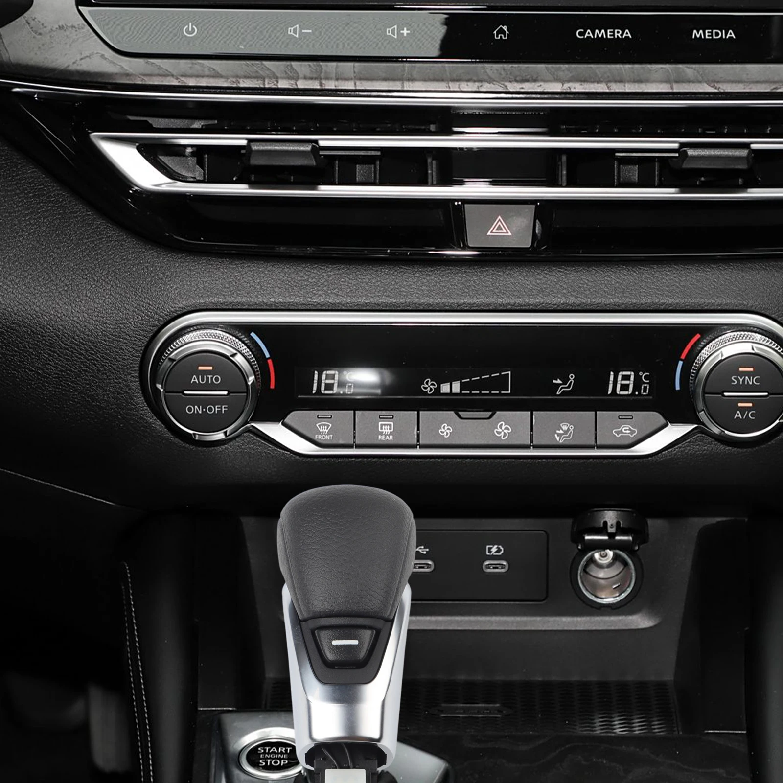 مقبض رافعة تحول أوتوماتيكية لنيسان متوافق مع Sentra 2 0L 2020 2024 وLtima 2 5L 2019 2024 سهل التركيب