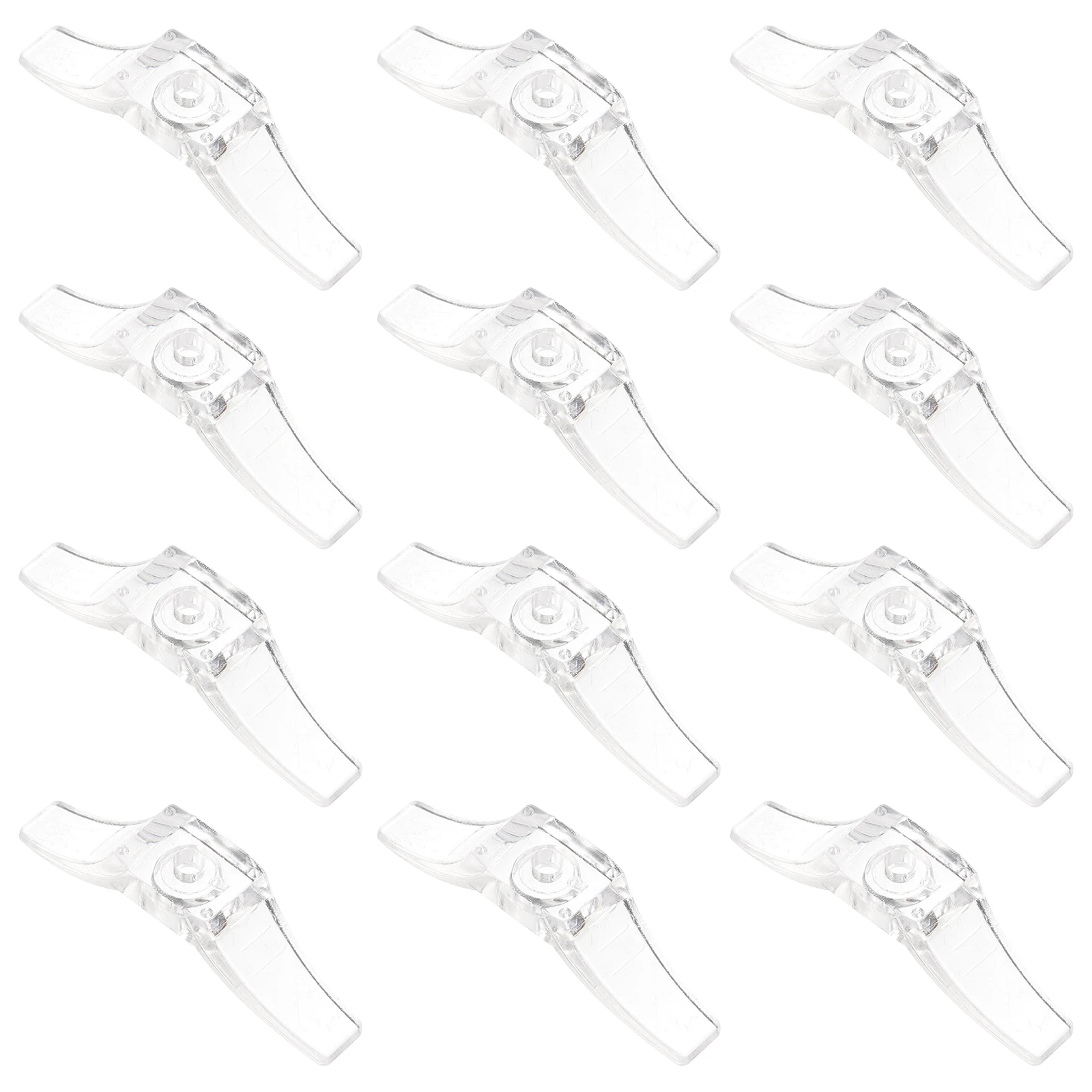 

12pcs Curtain Accessories Transparent Cord Cleats for Window Blinds Pulls Safety Rope Hooks Clear Blind Decorative Hardware