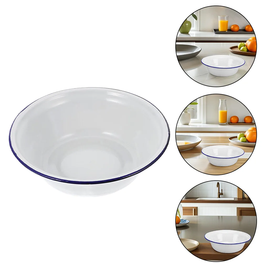 خمر المينا أطباق الفاكهة ، حوض سلطة ، عملية المنزلية بالمينا ، تخزين الحساء العملي ، ديكور المطبخ ، الحنين