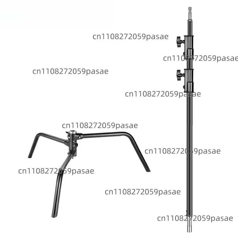 2-pack Heavy Duty Aluminum Alloy C-Stand - Adjustable 5-10 Feet/1.6-3.2 Meters Light Stand for Photography Reflectors