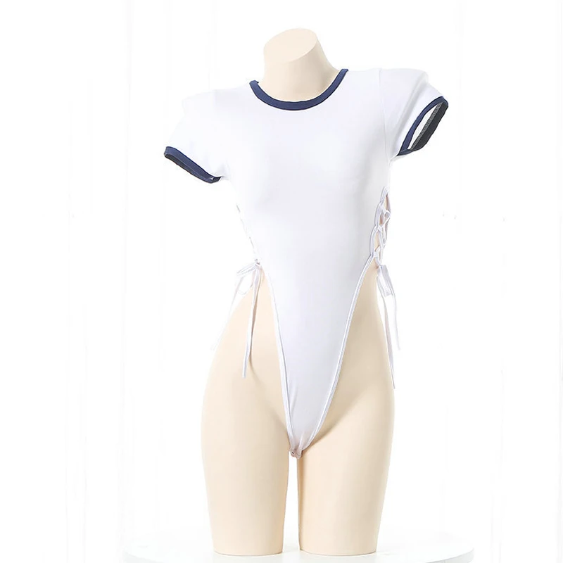 Japanese Anime Student School Swimsuit Unifrom Swimwear Outfits Women Bodysuit Pajamas Pool Party Costumes Cosplay