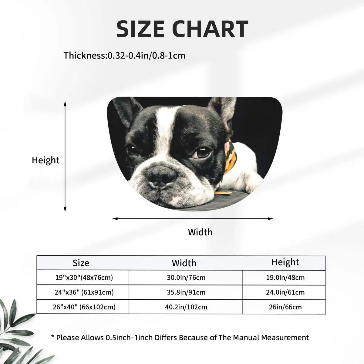 Black Boston Terrier Soft Flannel Half Round Doormat Non Slip Bathroom Mat Absorbent Floor Carpet for Laundry Room Bathroom