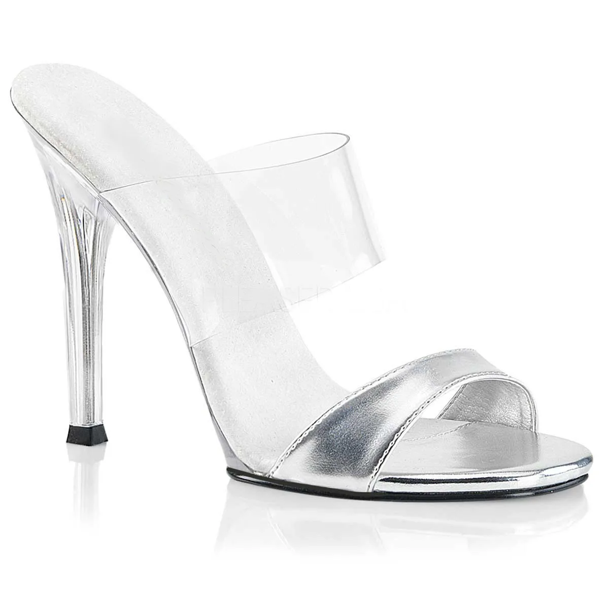 Silver buckle 12 cm new fashion high heels, summer female model pole dance performance, stage fashion show slippers