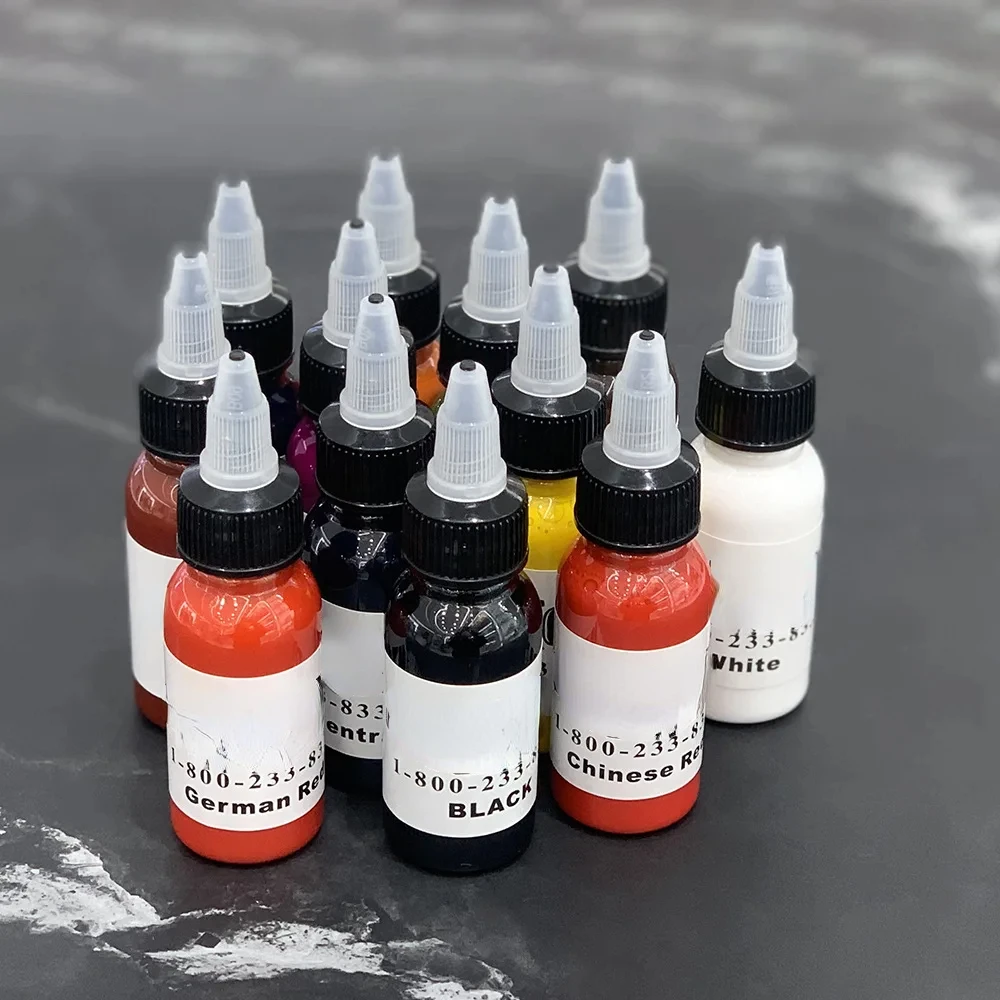 

New 30ml/Bottle Professional TattooInk For Body Art Natural Plant Micropigmentation Pigment Permanent Tattoo Ink