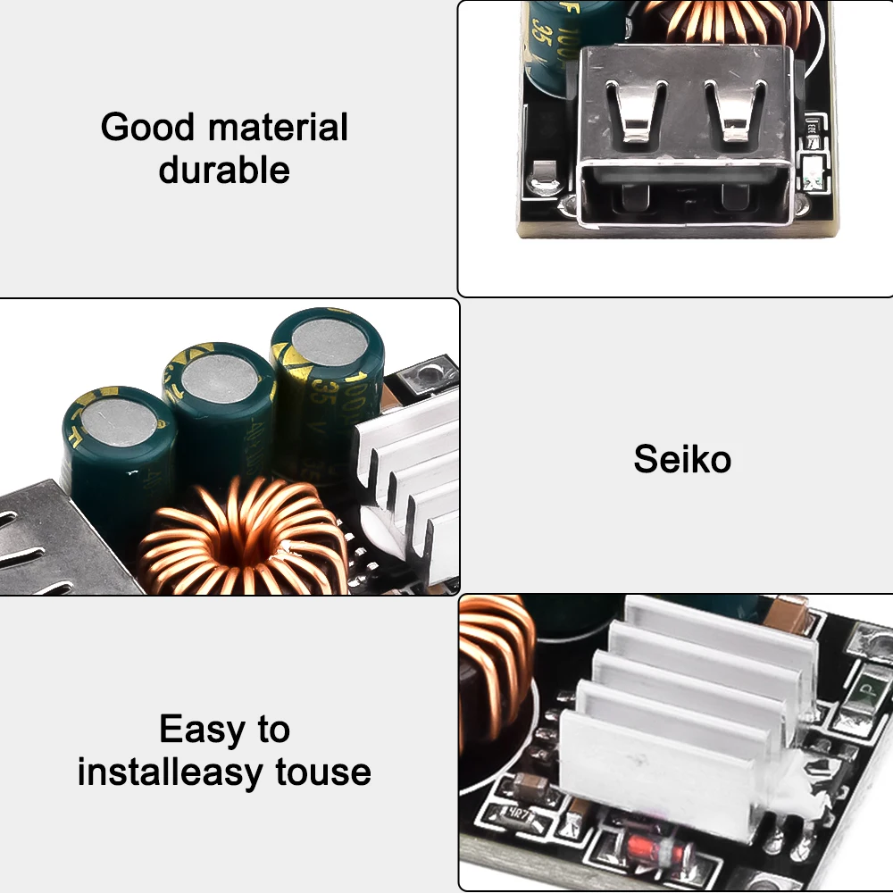 Przetwornica USB DC-DC moduł obniżający DC10-30V do 5V QC 3.0 moduł ładowania transformator woltowy pokładzie