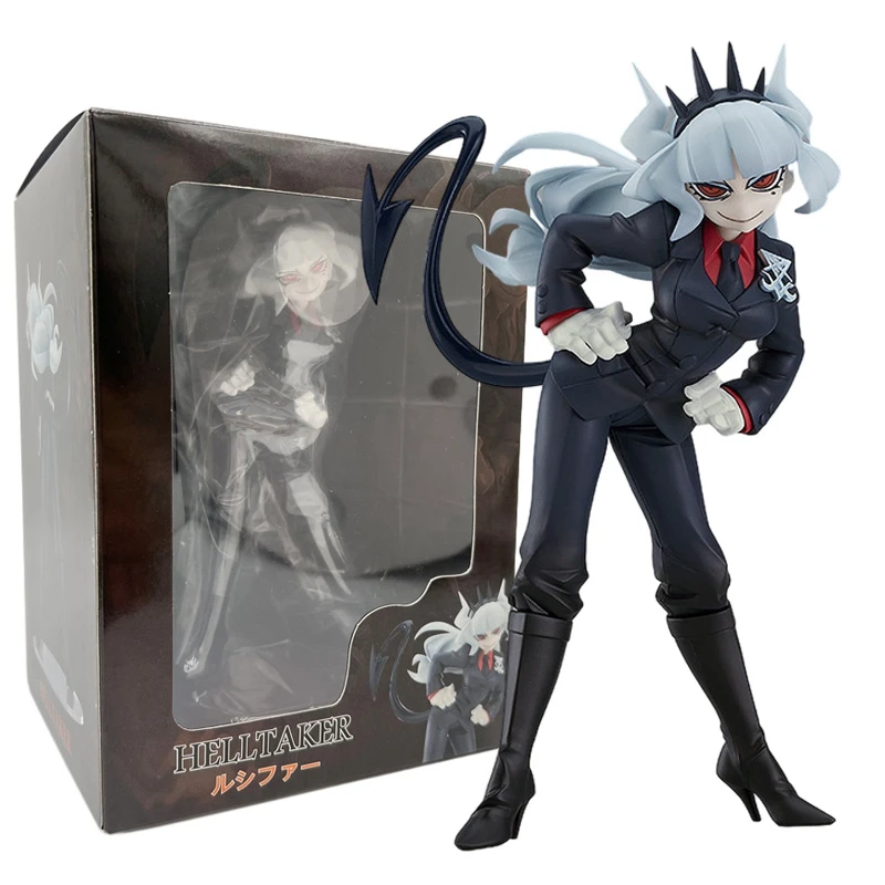 18cm POP UP PARADE Helltaker Lucifer Anime Figure Helltaker Lucifer Action Figures PVC Adult Collectible Model Doll Toys Gifts