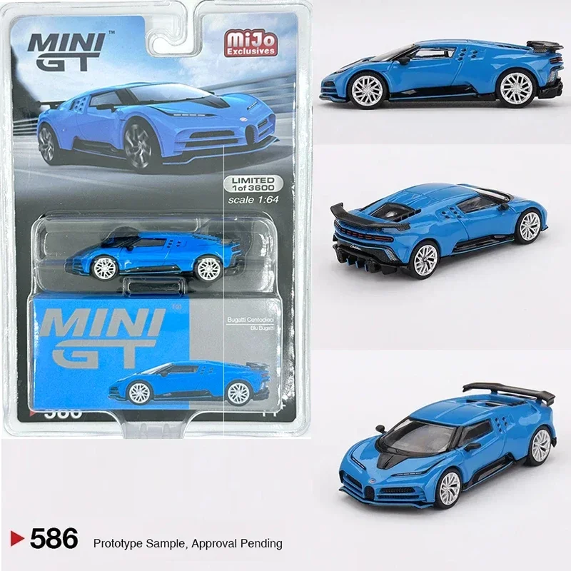 MINIGT 586 1:64 Centodieci Blue Alloy Car Model Toys Sent Within 24 Hours