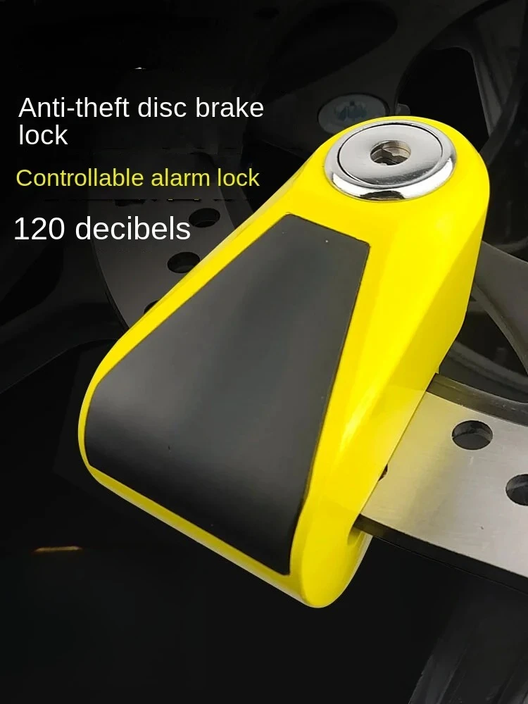 Motorcycle Lock Controllable Disc Brake Lock Alarm Electric Vehicle Brake Disc Locomotive Security USB Charging
