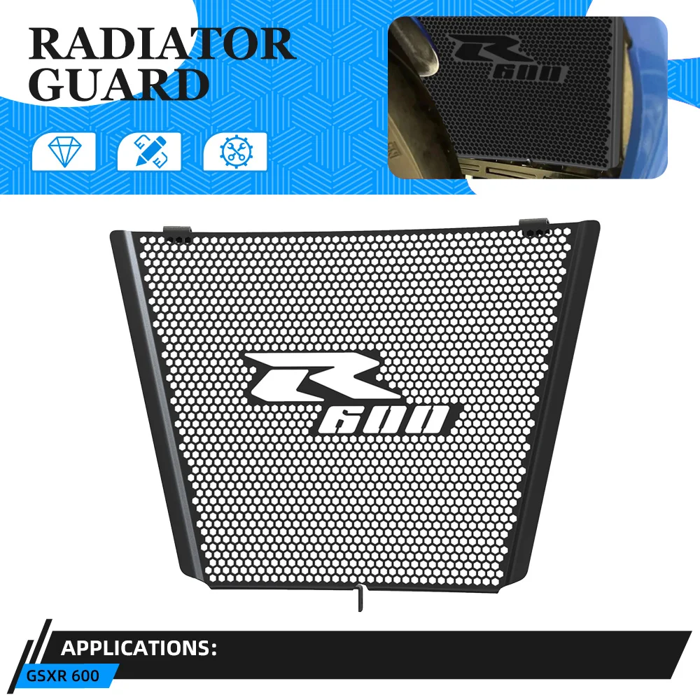 

For Suzuki GSXR600 GSXR750 Radiator Grille Guard Cover Motorcycle GSX-R750 GSX-R600 GSXR GSX R 600 750 2006-2023 2022 2021 2020